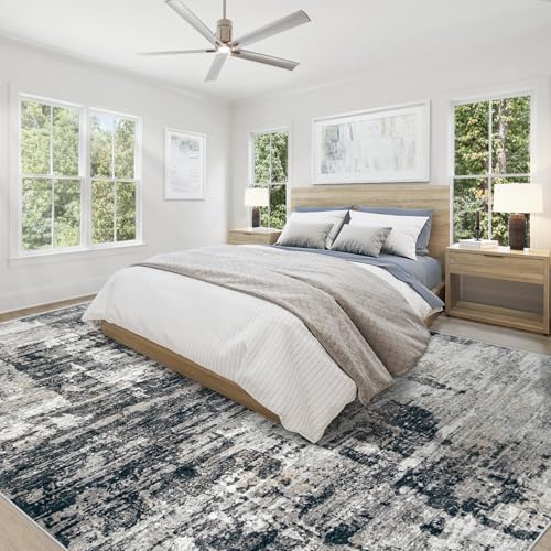 9x12 Area Rug for Living Room (Black Grey / 9' x 12' (Rectangular))