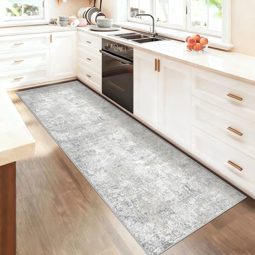2x7 Runner Rug for Hallway (Beige Grey / 2' x 7' (Rectangular))