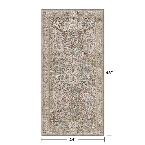 Moss Green Washable 2x4 Entry Rug (Moss / 2' x 4' (Rectangular))