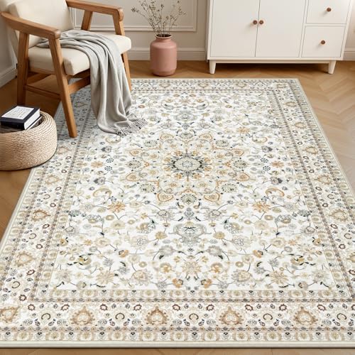 4x6 Area Rugs Living Room (Beige / 4' x 6' (Rectangular))