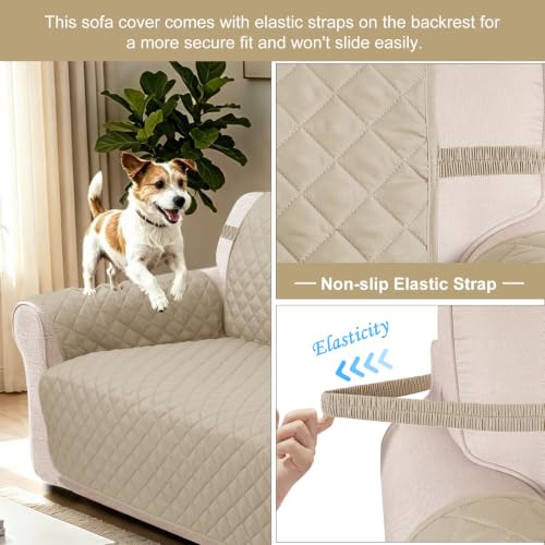 Reversible Recliner Chair Covers (Sand/Beige / 23'' Chair)