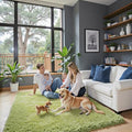 4x6 Area Rugs for Bedroom (Grass Green / 4' x 6' (Rectangular))