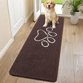 Dog Door Mat for Muddy Paws (70"X24" / Brown and White)