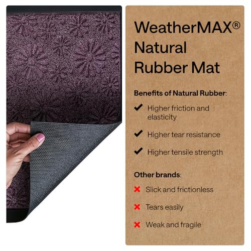 WeatherMAX Door Mat (Purple Confetti Daisy / 29" x 17")