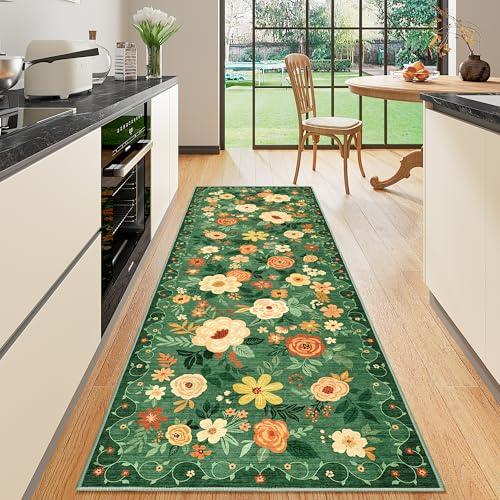 2.6x8 Runner Rug (Dark Green / 2'6" x 8' (Rectangular))