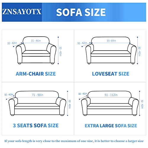 1 Piece Jacquard Couch Covers for 3 Cushion Couch Living Room High Stretch Sofa Cover Pets Dogs Friendly Anti Slip Thickened Slipcovers Furniture Protector (Large (71"-90") / Army Green)