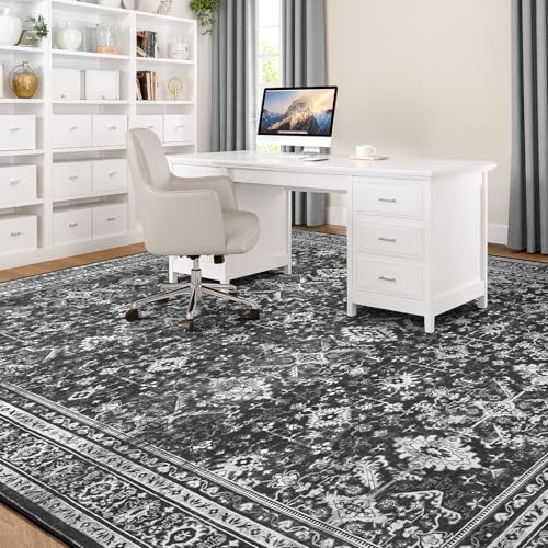8x10 Area Rugs for Living Room (Black / 8' X 10' (Rectangular))