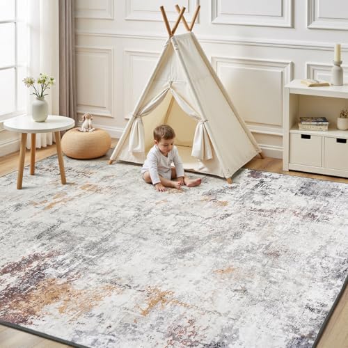 8x10 Area Rugs for Living Room (Sandstone Beige Grey / 8' x 10' (Rectangular))