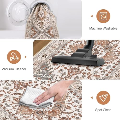 Washable Runner Rug (2' x 10' / Ginger Grey)