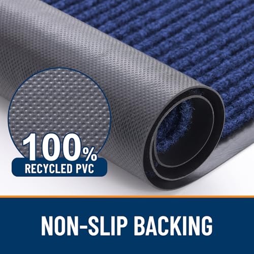 2 Pack Front Door Mats 71x23 (Blue / 71" x 23")