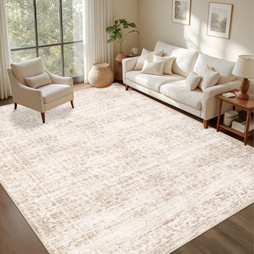 3x5 Area Rugs Living Room (Beige Brown / 3' x 5' (Rectangular))