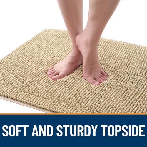 Dog Door Mat for Muddy Paws 47x20 (Beige / 47" X 20")