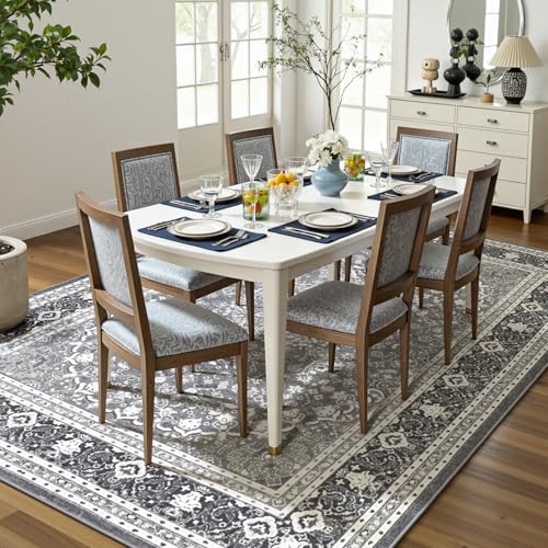 5x7 Area Rugs for Living Room (Oriental Light Grey / 5' X 7' (Rectangular))