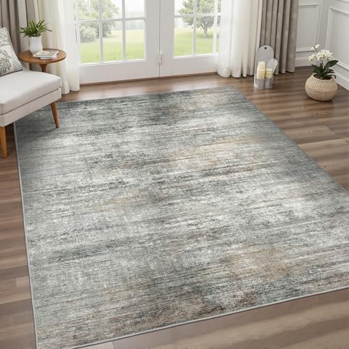 8x10 Area Rugs for Bedroom (Ash Gray/Brown / 8' x 10' (Rectangular))