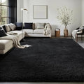 Black Area Rugs for Bedroom Living Room (3- Black / 4' x 6' (Rectangular))