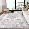 Amada 5x7 Washable Area Rug for Living Room (5' x 7' (Rectangular) / Taupe)
