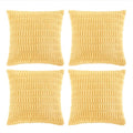 4 Packs Decorative Throw Pillow Covers for Living Room Couch Bed (26" x 26" (Pack of 4) / Yellow)