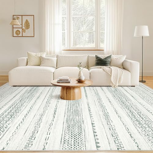 Green Rug Living Room Rugs (Green / 8' X 10' (Rectangular))