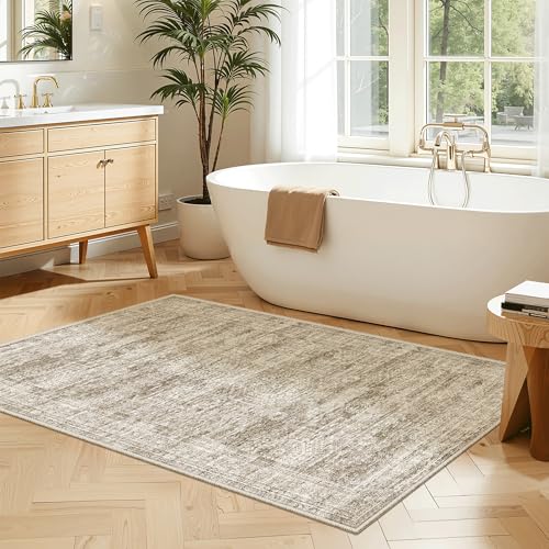 3x4 Rugs Non Slip (Brown / 3' x 4' (Rectangular))