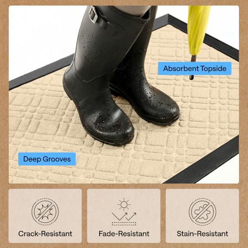 WeatherMAX Door Mat (Modern Latte / 35" x 23")