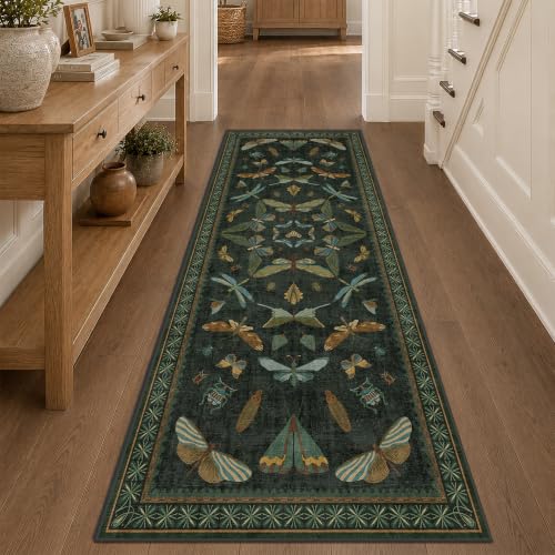 3x8 Dark Green Long Hallway Runner Rug (3' x 8' (Runner) / Dark Green)