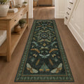 3x8 Dark Green Long Hallway Runner Rug (3' x 8' (Runner) / Dark Green)