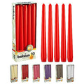 10 Count Unscented 10 Inch Red Household Taper Candles (Red / 10 Count)