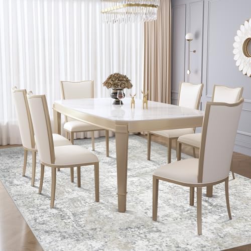 6x9 Area Rugs for Living Room (Beige Grey / 6' x 9' (Rectangular))