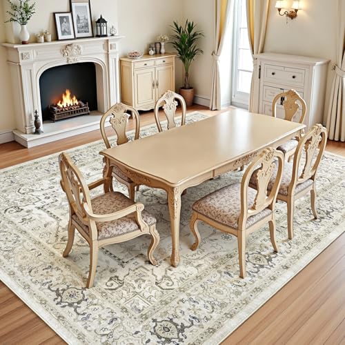 8x10 Beige Area Rugs for Bedroom Living Room (Sunflower Beige / 8' x 10' (Rectangular))