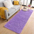 2x6 Machine Washable Runner Rugs for Hallway (2x6 Ft / Purple)