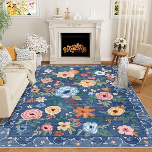 6x9 Area Rugs (Blue / 6' x 9' (Rectangular))
