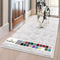Super Water Absorbent Door Mat Indoor (White / 24" x 72")