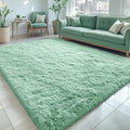 5x8 Machine Washable Large Area Rugs for Living Room (5x8 Ft / Mint Green)