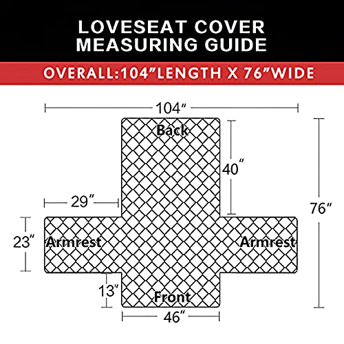 Reversible Couch Cover (Green/Christmas Red / Medium Loveseat)