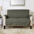 Reversible Loveseat Cover (Loveseat / Sage Green / Light Gray)