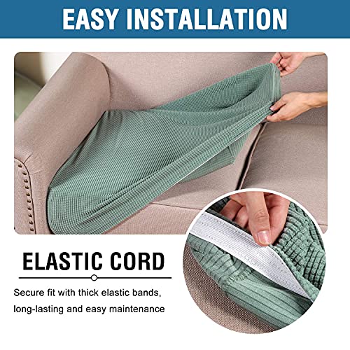 Super Stretch Individual Seat Cushion Covers (Sage / 3 Cushion XL Sofa)