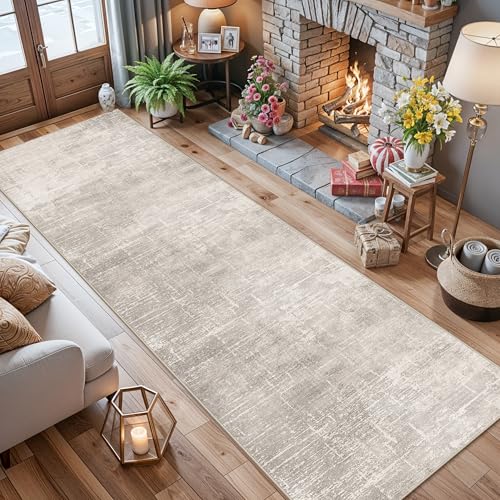 HY HAOYUNLAI 2'6x12 Runner Rugs for Hallways (2'6" x 12' (Rectangular) / Beige/Cream)