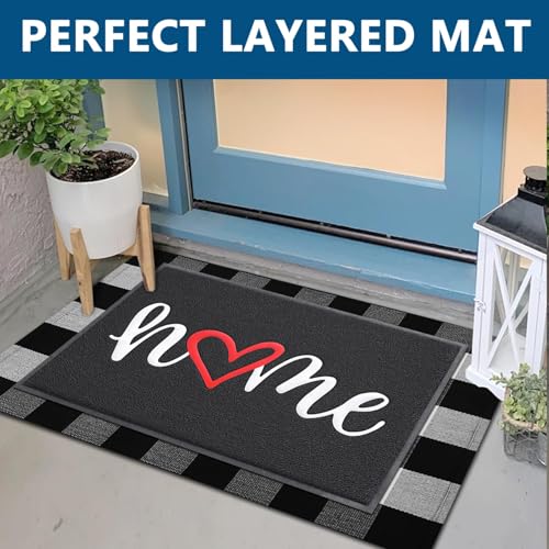 Door Mat Outside Inside Home Doormat (2'8" x 1'8" / Home)