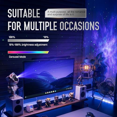 Star Projector Galaxy Night Light (Nebula Pattern)