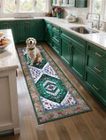 2x5 Washable Non Slip Boho Runner Rug for Hallway (Green White/Multi / 2' x 5' (Runner))