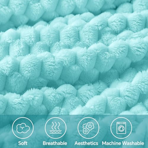 Aqua Twin Blanket for Couch (Aqua / Twin(60"x80"))