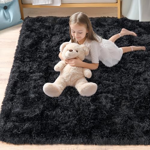 8x10 Rug for Living Room (Black / 8' x 10' (Rectangular))