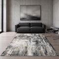 Washable 5x7 Area Rugs for Living Room Modern Abstract Rug (Black Gold / 5' x 7' (Rectangular))