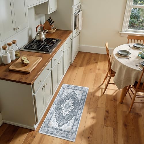 Washable Area Rug (Grey/White/Beige / 2' x 4' (Rectangular))