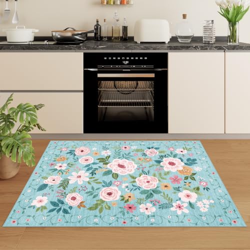 2x3 Entryway Rug (Teal / 2' x 3' (Rectangular))