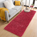 2x8 Machine Washable Runner Rugs for Hallway (2x8 Ft / Red)