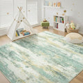 8x10 Area Rugs for Living Room (Green Cream / 8' x 10' (Rectangular))