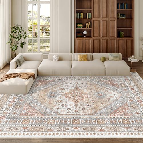 8x12 Area Rugs for Living Room (Orange / 8' x 12' (Rectangular))