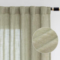 Sage Green Living Room Curtains 84 Inch Length 2 Panels Set (50"W x 84"L (Pack of 2) / Sage Green)