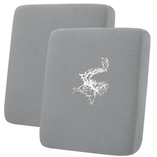 Waterproof Couch Cushion Covers for Pets (Light Grey / 2PCS)